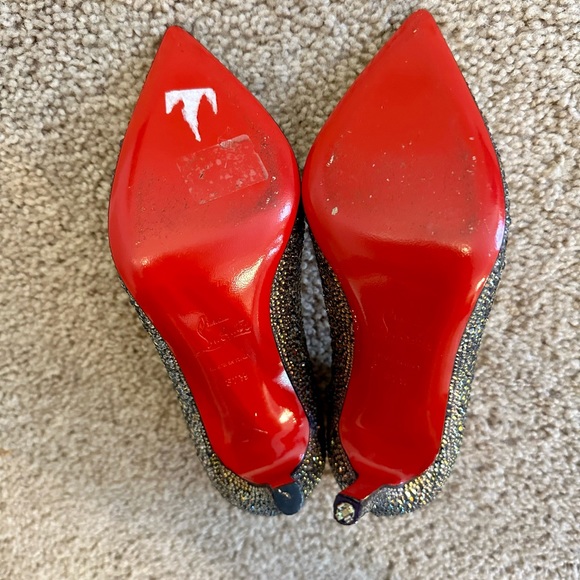 Christian Louboutin Pigalle Crystal Swarovski Volcano Strass Heels 37.5 120mm - Picture 13 of 14